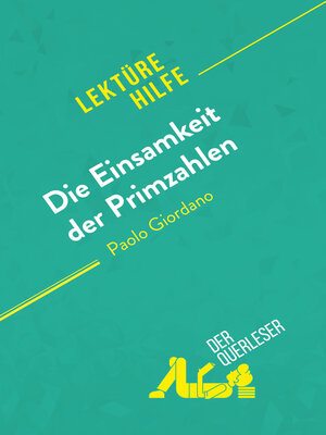 cover image of Die Einsamkeit der Primzahlen von Paolo Giordano (Lektürehilfe)